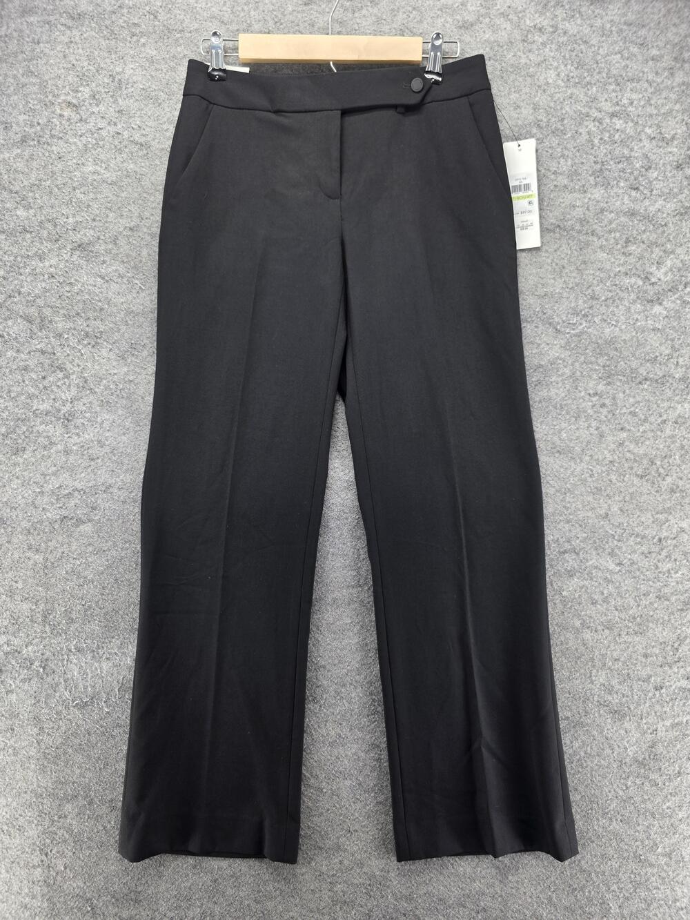 Calvin Klein Pants Womens 4P Black Dress Pants Classic Fit Twill Stretch 30 In